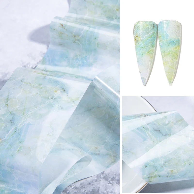 LOVCARRIE мраморные наклейки для дизайна ногтей розовые синие переводная фольга