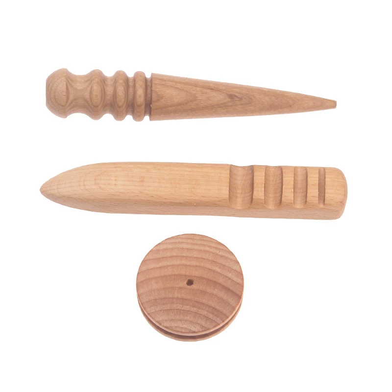 Полировальный стержень разных размеров для работы с кожей ручной крафтовый