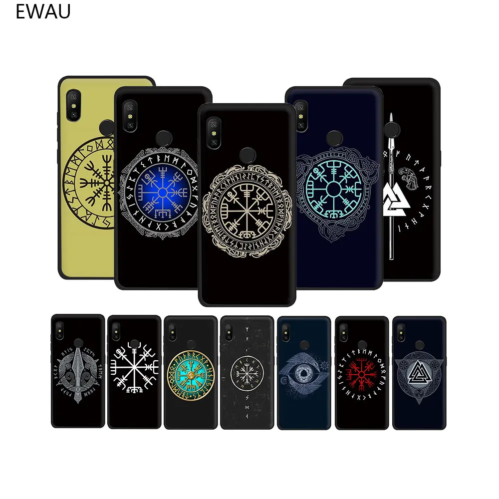 Чехол для телефона EWAU Viking Vegvisir Odin из мягкого ТПУ в скандинавском стиле Xiaomi Poco X3 Nfc 6