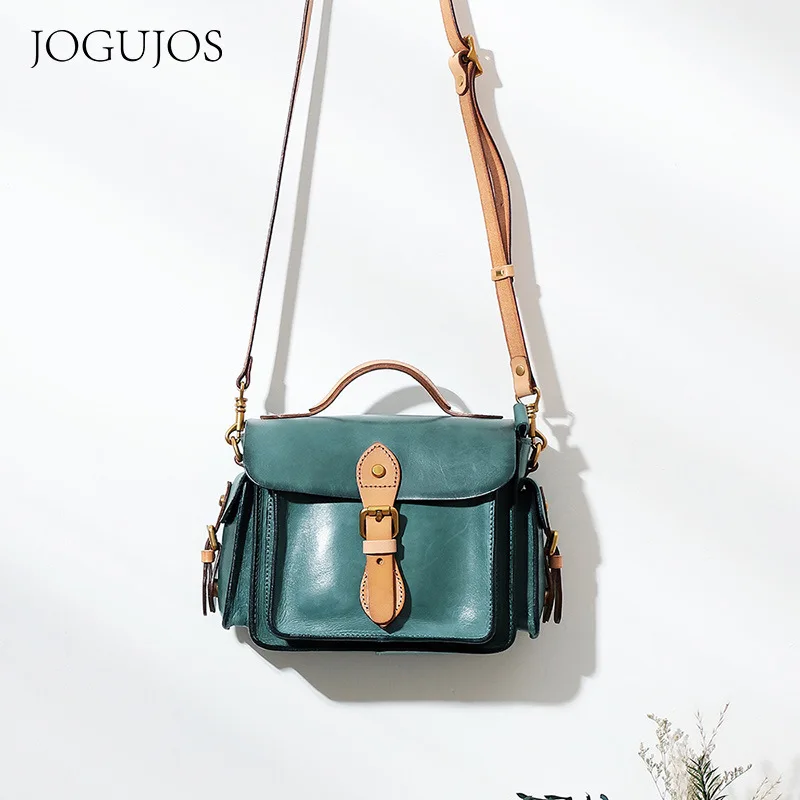 

2021 Design Vegetable Tanned Leather Women Phone Handbag Original Vintage Genuine Leather Ladies Crossbody Bag Japan South Korea