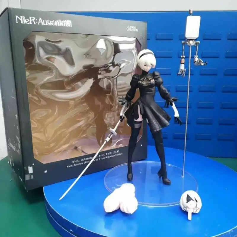 

38cm Mechanical Age Nier Sexy Beautiful Girls Deluxe Edition Standing Posture with Knife PVC Collective Adult Dolls Toy for Gift