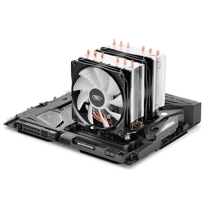 

DEEPCOOL CPU Cooler RGB PWM Fan Cooling For Intel LGA2066/2011/1200/1156/775 AMD AM3 AM4 Cooler RGB CPU Radiator For PC