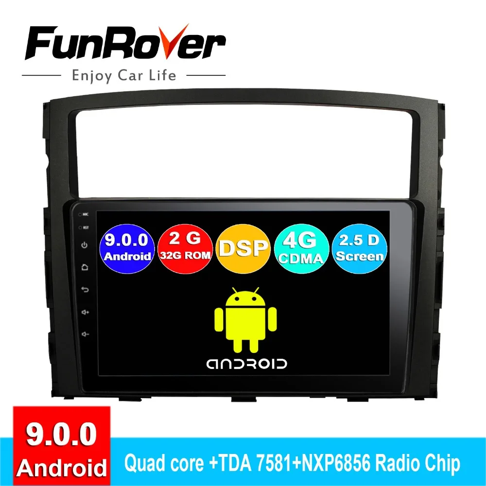 FUNROVER автомобильный Радио мультимедийный плеер навигация Android 9 0 2.5D + IPS аксессуары