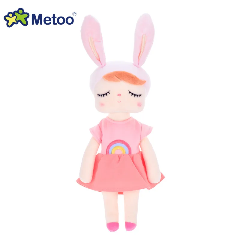 Милые детей Kуклы Мягкие плюшевые Brinquedos Детские Игрушки для Девочек День Рождения Рождественский Подарок Bonecas 13 Дюймов Ангела Кролик Девушка Metoo Кукла - Цвет: 912-8-10
