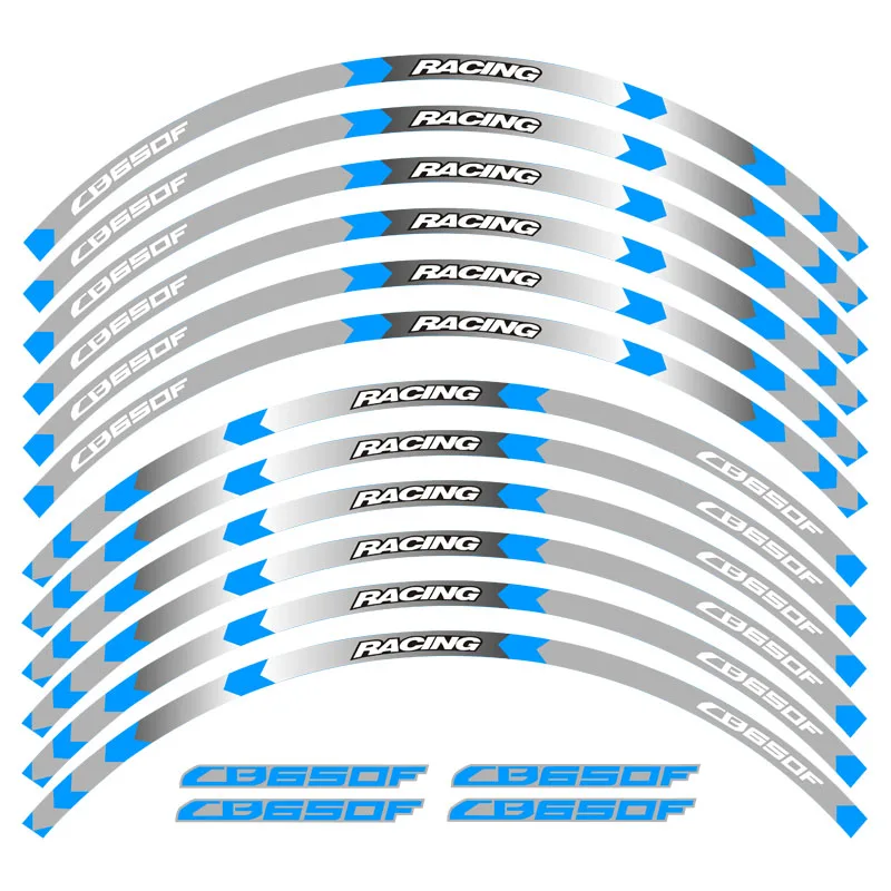 Лидер продаж 7 стилей наклейки на колесо мотоцикла полоса обода 17 дюймов для Honda CB650F|Наклейки и стикеры| |