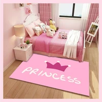 3d pink princess carpet kids room bedroom cartoon girl room area rugs nordic living room large carpet home decorative floor mat