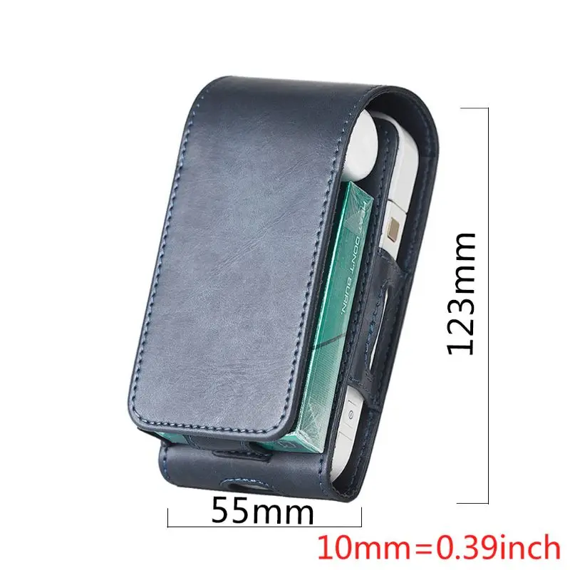 

Portable PU Leather Bag For IQOS For IQOS 2.4 Plus III Universal Pouch Black Blue Color Case