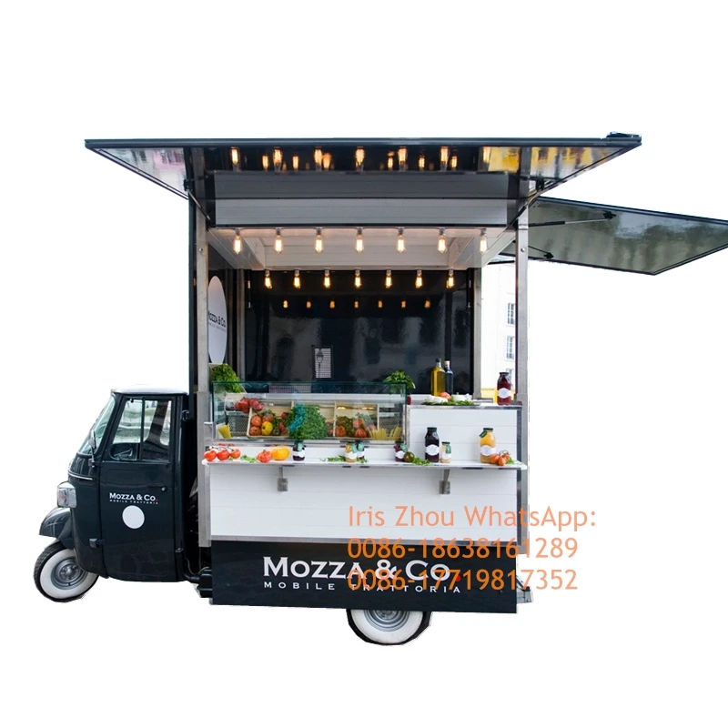 Пищевой грузовик Piaggio Ape/электрический для пищевых продуктов/мобильный продуктов