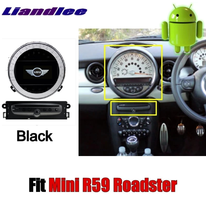 Liandlee автомобильный мультимедийный плеер NAVI для мини Roadster R59 2012~ Android без dvd-плеера, автомобильное радио стерео gps 4G навигация