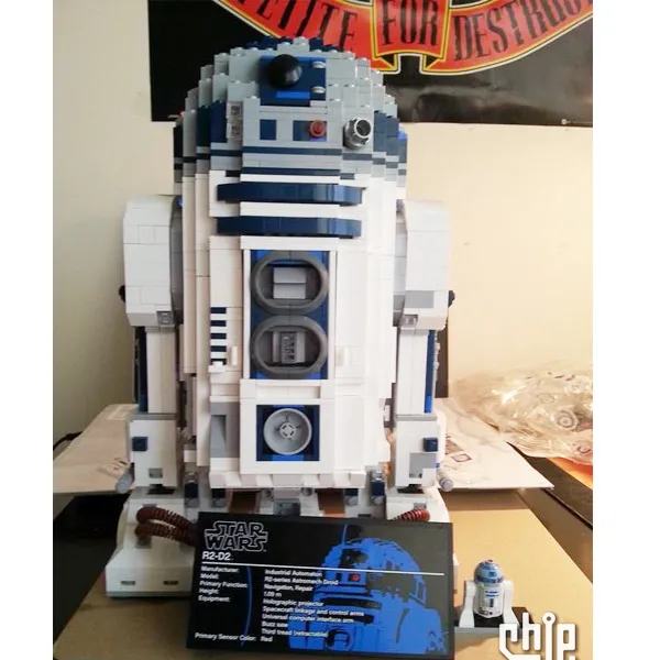 05043 Звездные войны космос из печати R2-D2 набор роботов модель строительные блоки 2127 шт Кирпичи Игрушки совместимы с Bela 10225
