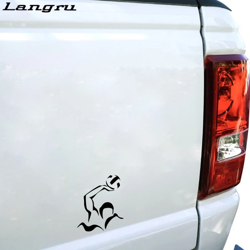 Крутая графика аэробные упражнения водное поло атлет Декор автомобиля стикер