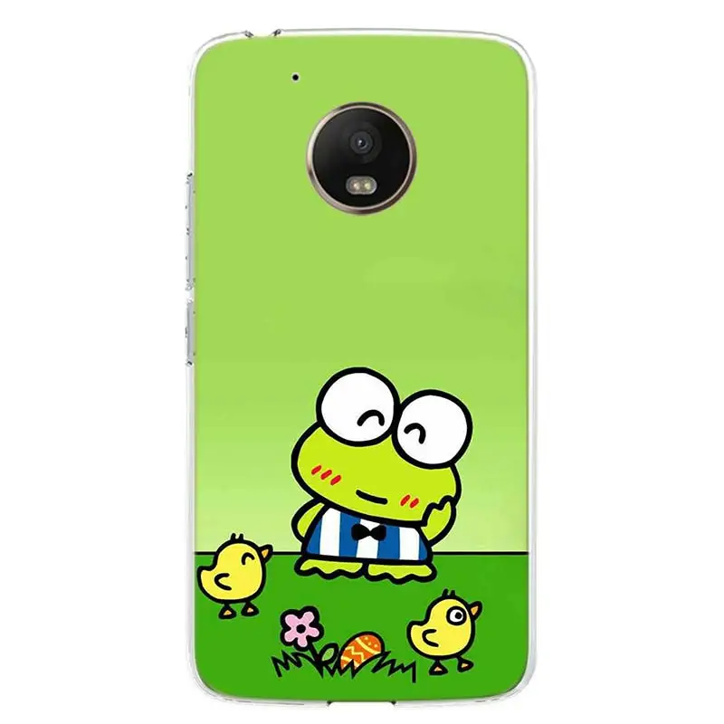cartoon frog keroppi phone case cover for motorola moto g9 g8 g7 g6 e6 e5 plus power play eu one fusion action macro fundas free global shipping