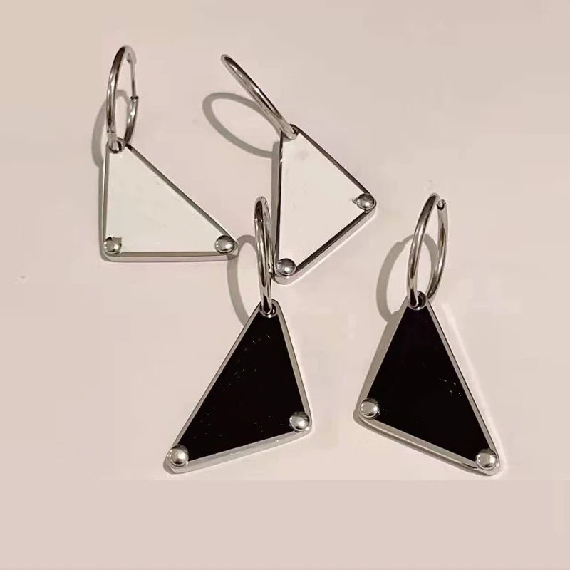 

Trend Fashion Earrings For European And American Personality Shiny Women Sweet Zinc Alloy Pewter Triangle P Earrings