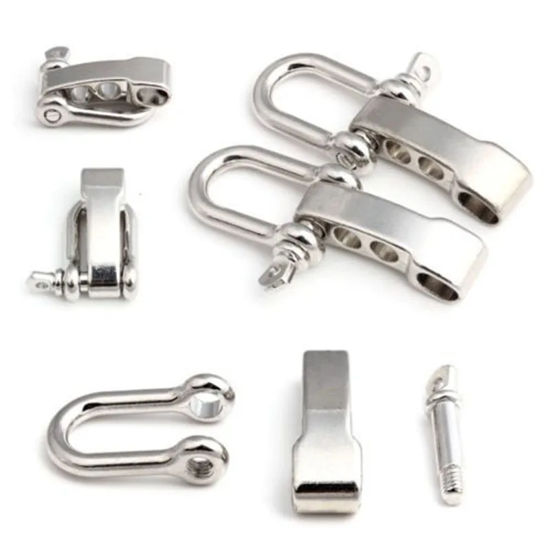 2 шт./лот u образный Регулируемый якорь Скоба веревка Паракорд Браслет Пряжка для