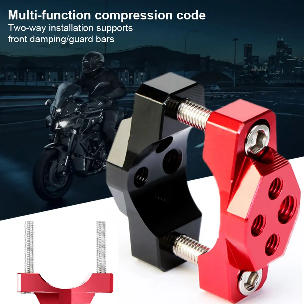 

32mm/42mm/54mm Motorcycle Handlebar Clamp Stent Bracket Bumper Clamp Aluminum Alloy Spotlight Clip Stem Riser Motorcycle Parts