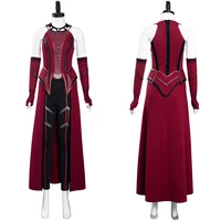 wanda vision wandavision scarlet witch cosplay costume outfits halloween carnival suit