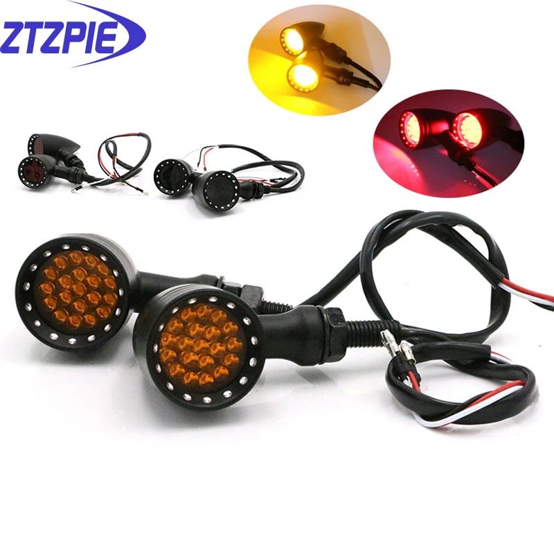 ZTZPIE желтый красный фиолетовый мотоцикл указатель поворота Универсальный