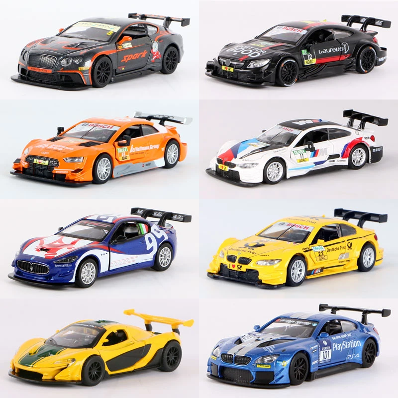 1:43 RS5 C63 M3 M4 DTM M6 GT3 McLaren P1 GTR34 M850i гоночные литые игрушечные модели автомобилей