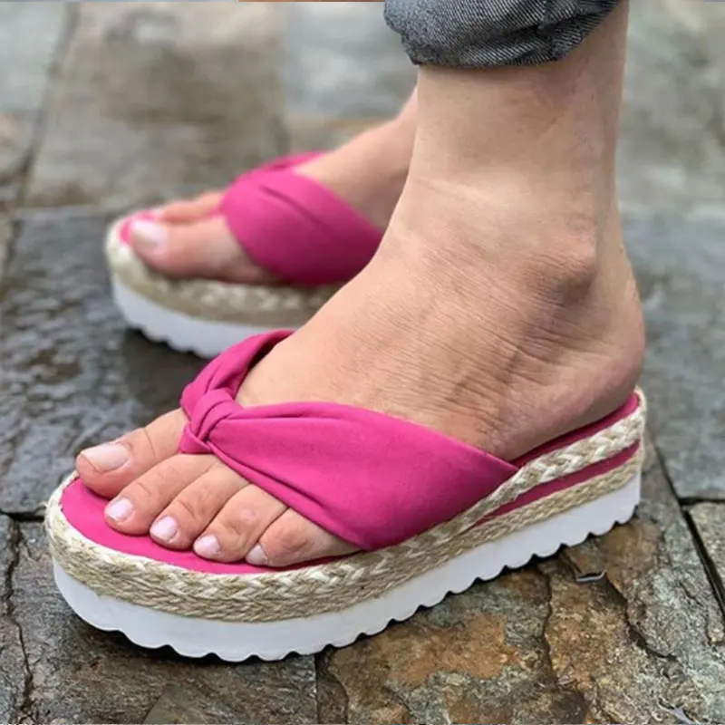 

Women Sandals Platform Shoes Women Sandals 2021 Fashion Summer Slippers Indoor Outdoor Flip-flops Beach Shoes Female Slippers