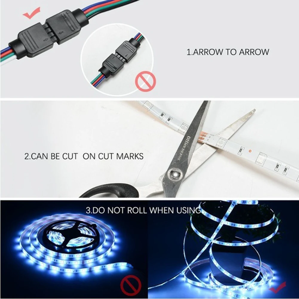 5 м 10 RGB светодиодный светильник полосы 12V SMD 5050 Гибкие светодиодные лампы с ИК WI-FI