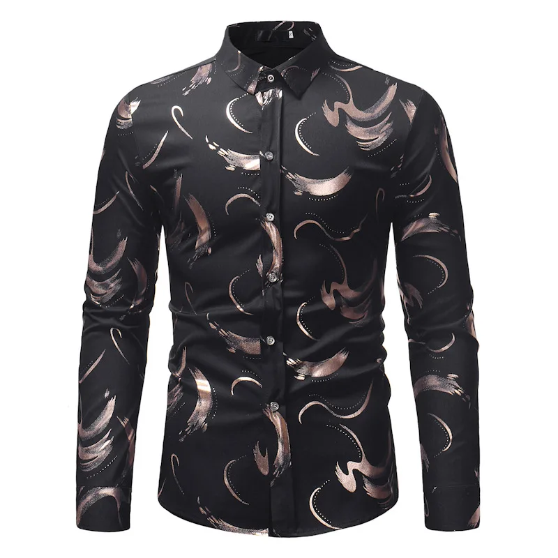 

Men's shirts, printed shirts for men, long-sleeved shirts for men, spring menswear, tops for men