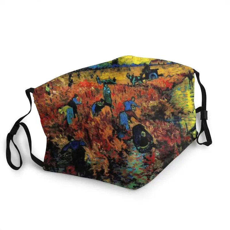 Маска для лица Винсент Ван Гог многоразовая маска с изображением Красного