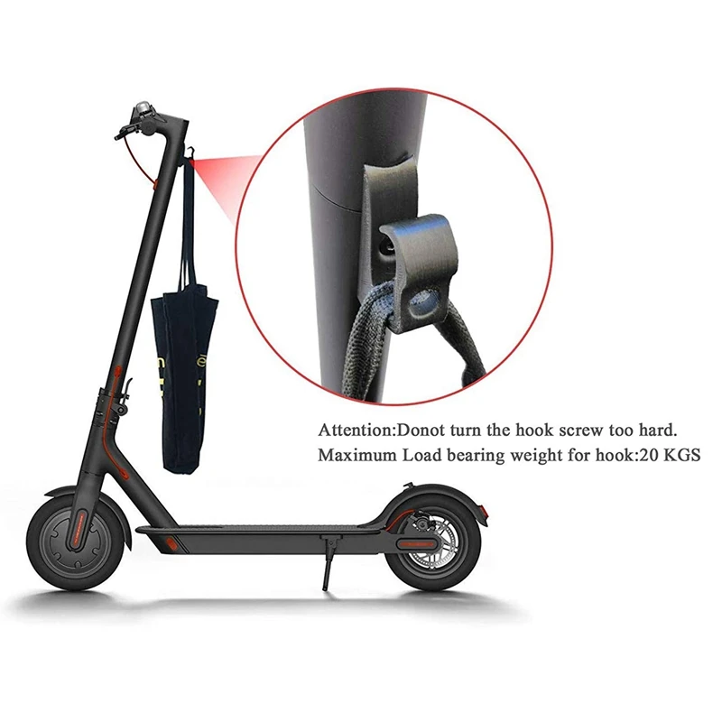 Резиновые вибрационные демпферы и крюк предназначены для Xiaomi Mijia M365 M187