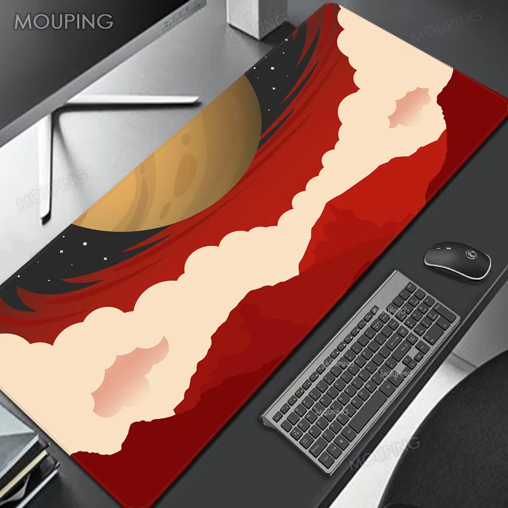 

Aesthetic Mousepad Red Art Mechanical Keyboard Gaming Accessories Desk Mat Mouse Pad Company Carpet Pc Gamer 900x400 Office Rug
