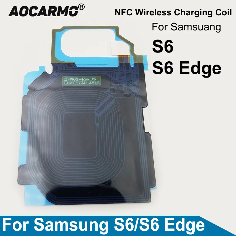Aocarmo For Samsung Galaxy S6 Edge Charger Receiver MFC Wireless Charging Induction Coil NFC Module Flex Cable