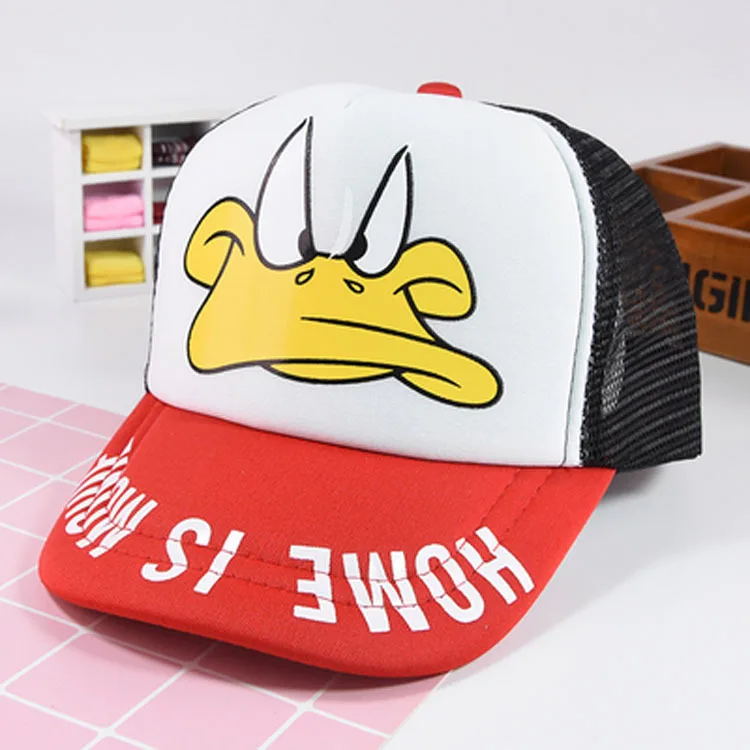 Оптовая продажа новая детская хлопковая бейсбольная шляпа с принтом утки на