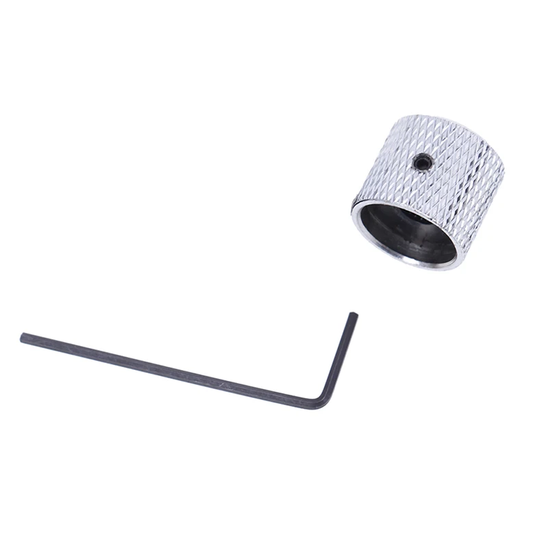 Металлическая электрогитара Ручка громкости басовая Кнопка перфорированная