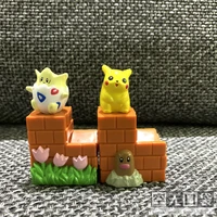 pokemon year 1999 figure rare out of print scene tomy wall pikachu togepi pokemon action figure scenes toys