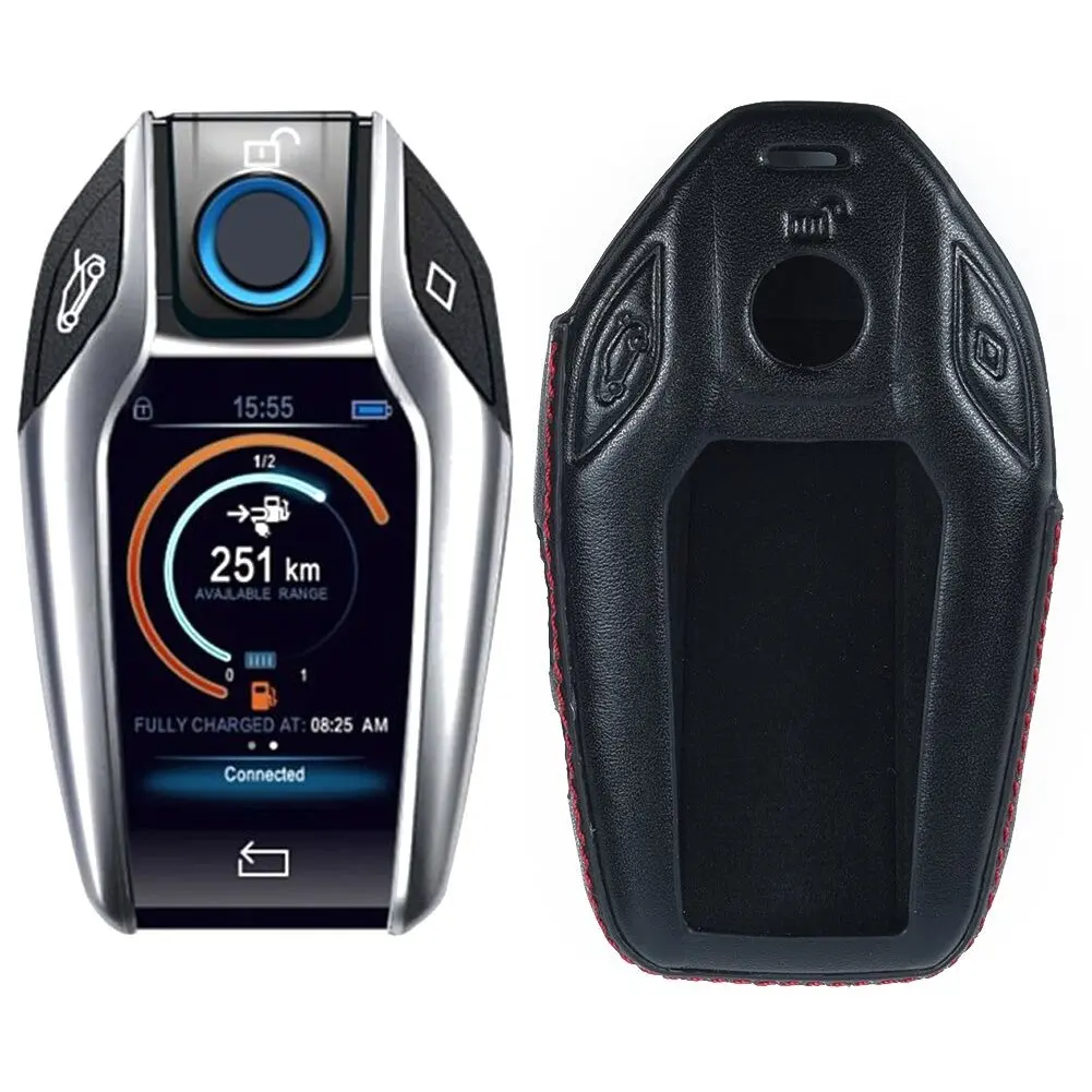 Кожаный чехол для ключа с дисплеем BMW G11 G12 528Li 530Li xDrive 540Li 730i 730Li 740i 740Li 750i 750Li 760i