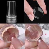 silicone transparent nail art stamping gel polish design stamper stencil manicure tool