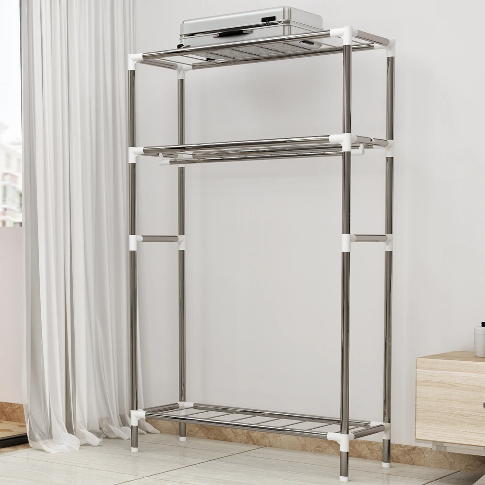 New Fold Portable Wardrobe Closet Clothes Storage Organizer Clothing Rack Fleece Fabric Garment | Мебель