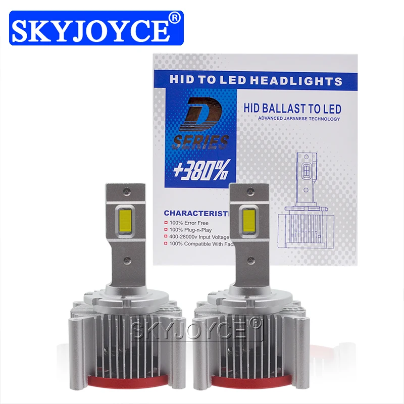 SKYJOYCE 70 Вт Plug And Play Автомобильные светодиодные лампы фар D1S D3S D8S Canbus светодиодный