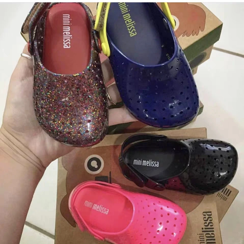 Melissa Mini/Обувь для мальчиков и девочек Сандалии с отверстиями Новинка 2020 года