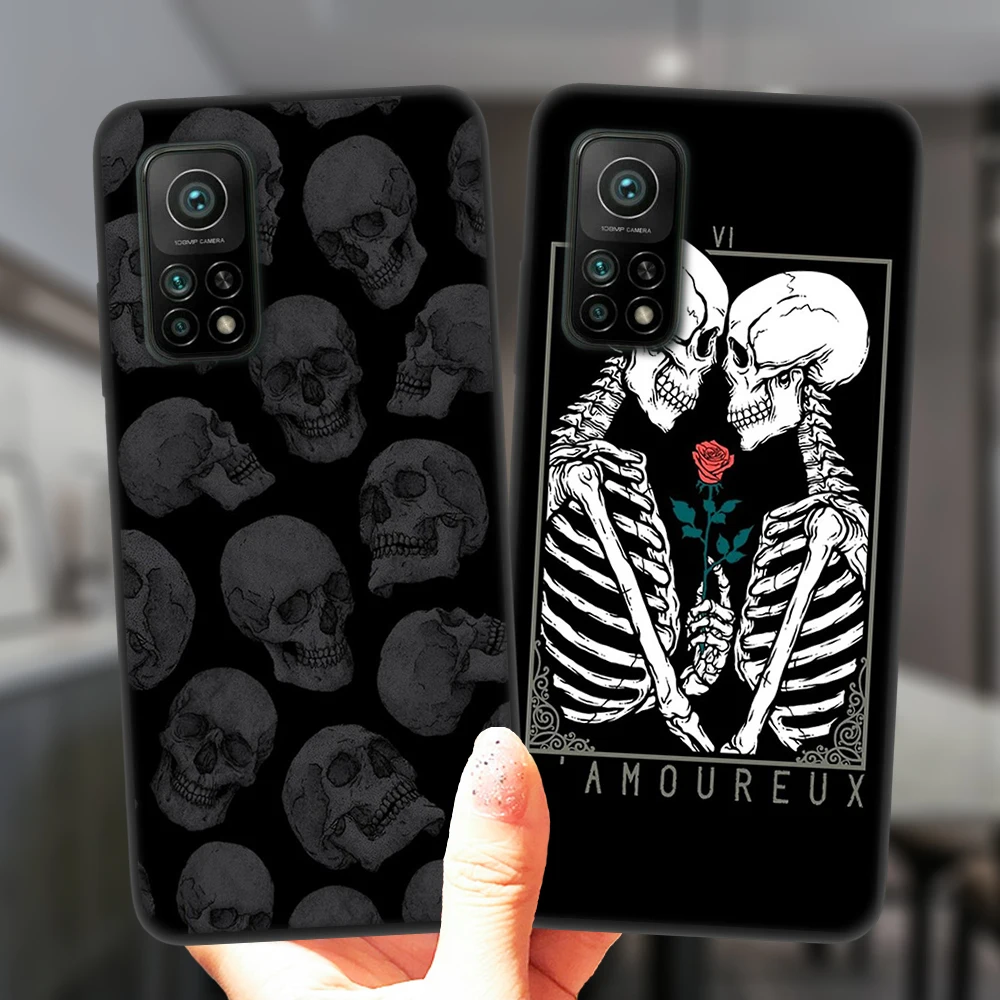Чехол для телефона Grim Reaper Skull Skeleton Xiaomi Mi 10T Lite Redmi Note 10 10S 9S 7 8 9 Note10 Pro 8T 9C Черный