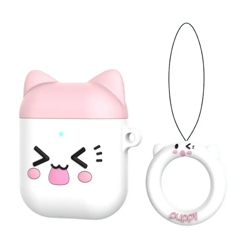 

Cute Cartoon Anti-static Wireless Bluetooth Earphones Silicone Scratch Protective Cover for AirPods 1/2 Headset Accessories