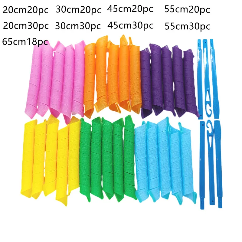 Набор для завивки волос спиральный 20/30/45/55/65 см |