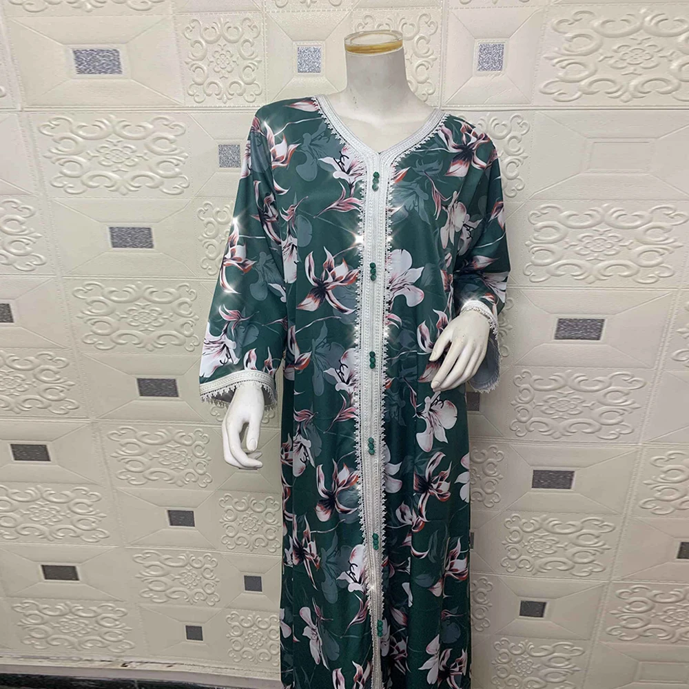 

Abayas For Women Muslim Fashion Hijab Dress Robe Longue Musulman De Mode Satin Kaftan Dubai Abaya Arabic African Dresses 2021