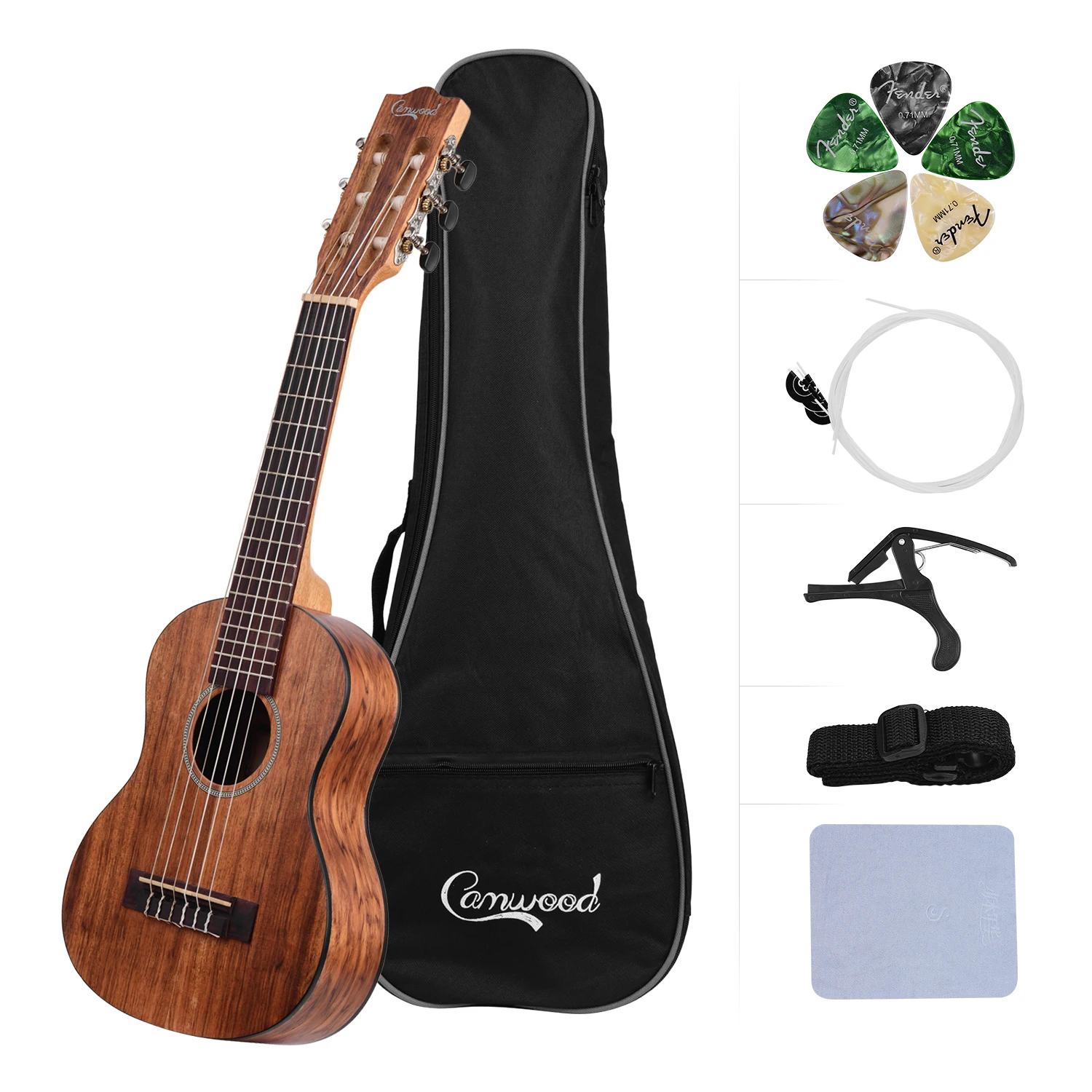 Комплект укулеле сопрано из красного дерева 21/23/28 дюйма 15 ладов гитара сапеле