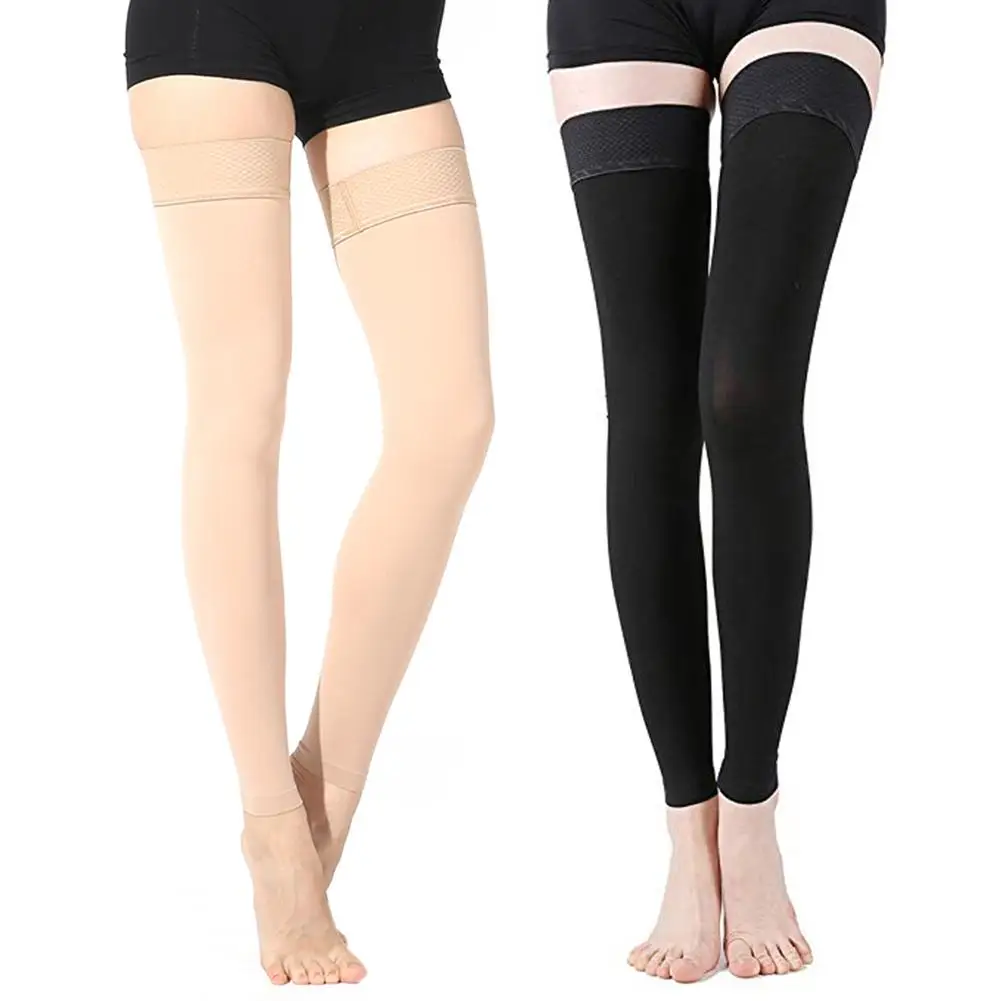 Women Slim Thigh High Stockings Compression Stockings Pantyhose Varicose Veins Fat Calorie Burn Leg Shaping Stovepipe Stocking
