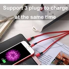 3 в 1 Micro USB Type C зарядный кабель с несколькими USB-портами, зарядный кабель с несколькими USB-портами, USB-C мобильный телефон кабели для Samsung Iphone