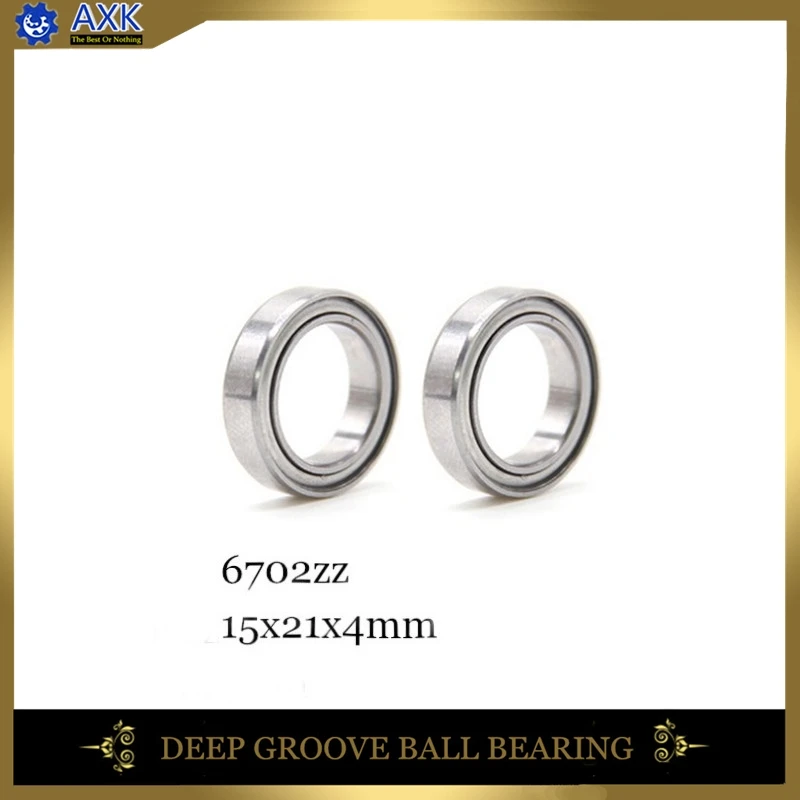 6702ZZ подшипник 15*21*4 мм (10 шт.) ABEC 1 тонкие 6702 Z ZZ шариковые подшипники 61702 6702z|Валы| |