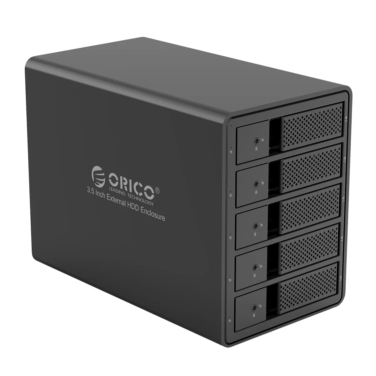 ORICO 3,5 ''5 Bay USB3.0 HDD док-станция Поддержка 80 ТБ алюминий SATA к USB 3,0 HDD корпус с 150W внутренний адаптер питания