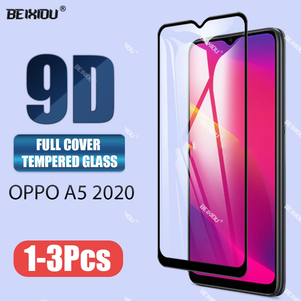Новинка 9D закаленное стекло для Oppo A5 2020 полное покрытие защита экрана стеклянная