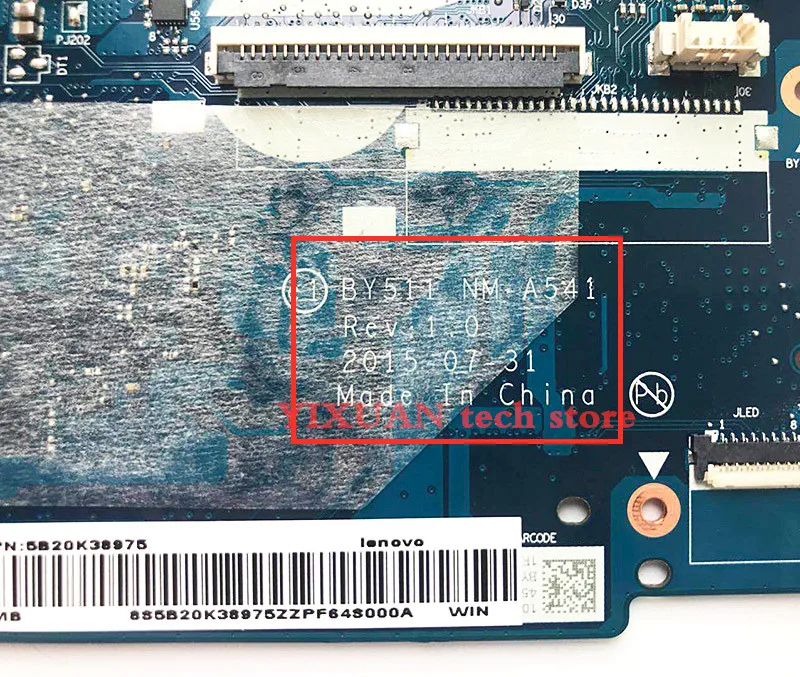 I7 6700HQ BY511 NM-A541 материнская плата для ноутбука Lenovo Y700 Y700-15 Y700-15ISK Материнская GTX960M 4G