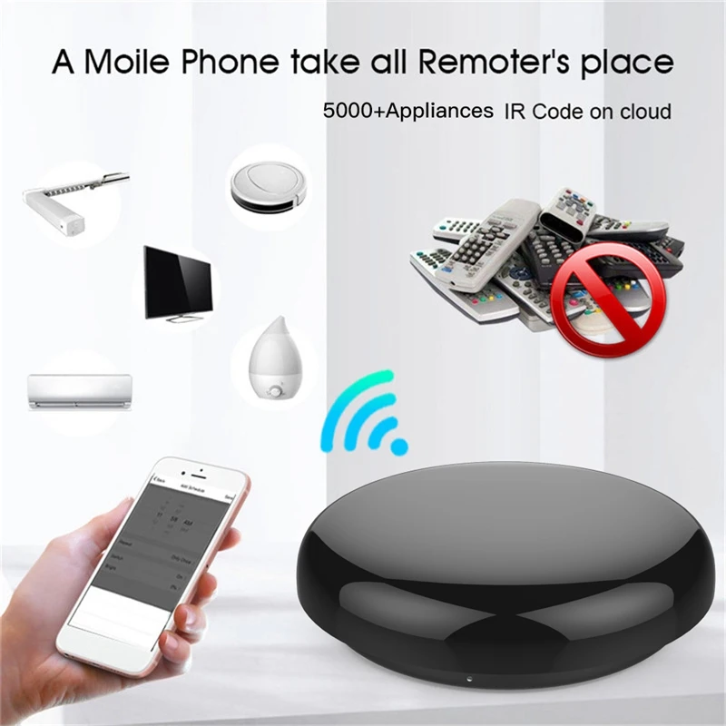 

WiFi IR Control Hub Smart Home Blaster Infrared Wireless Remote Control Via Smart Life Tuya APP Work with Alexa Google