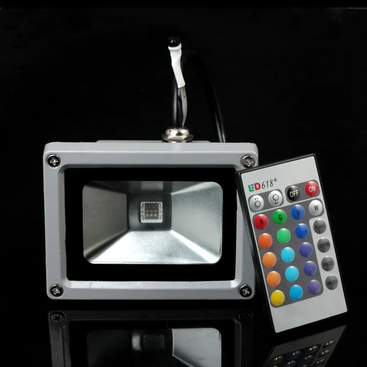 RGB 10 Вт 20 30 светодиодный прожектор освещение для улицы отражатель